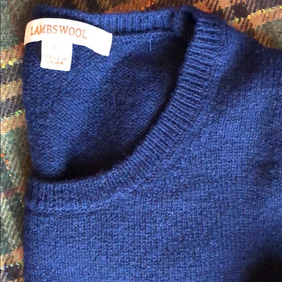 Navy Wool Sweater - Picture 2 of 5